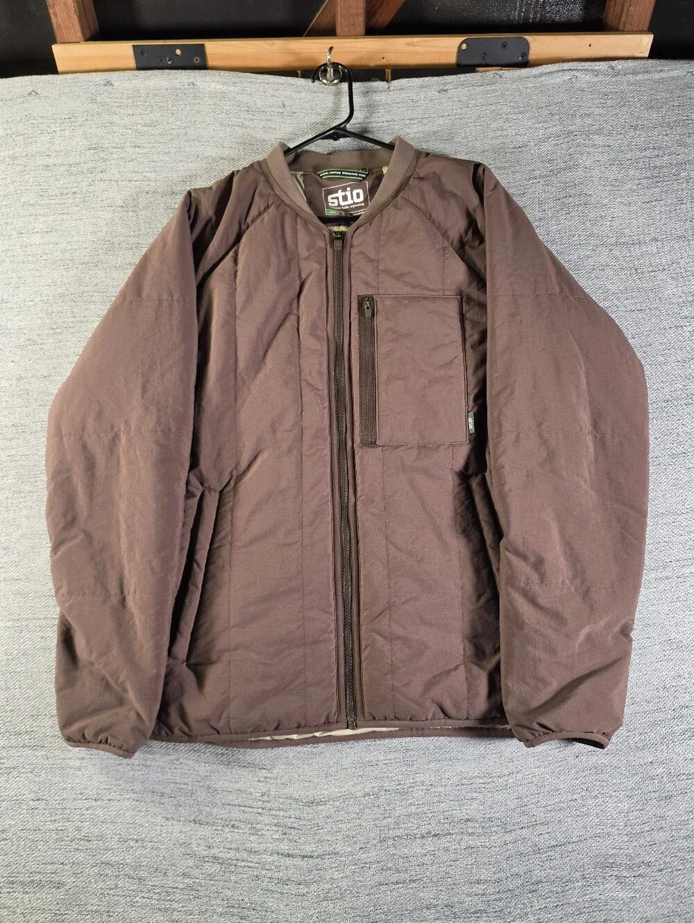 Stio Brown Insulated Jacket-Style Home Accent Cover